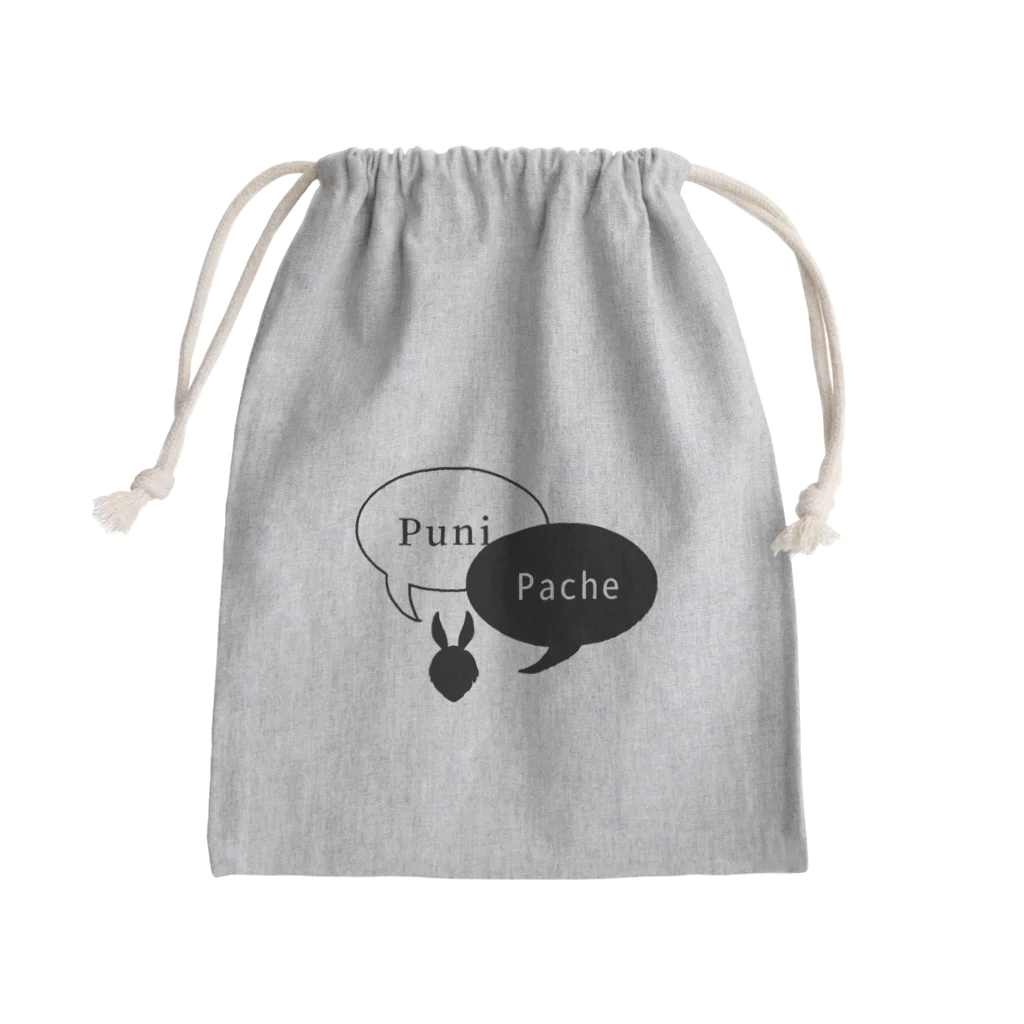 ぷに助&パチェ子🍓🐰👑のぷにパチェロゴ Mini Drawstring Bag