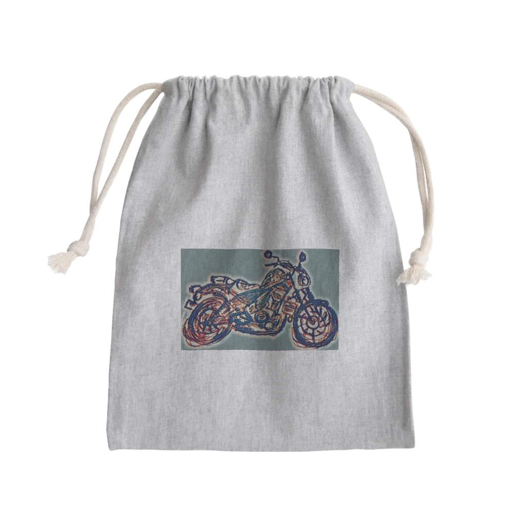 Amoliy のバイク乗り Mini Drawstring Bag