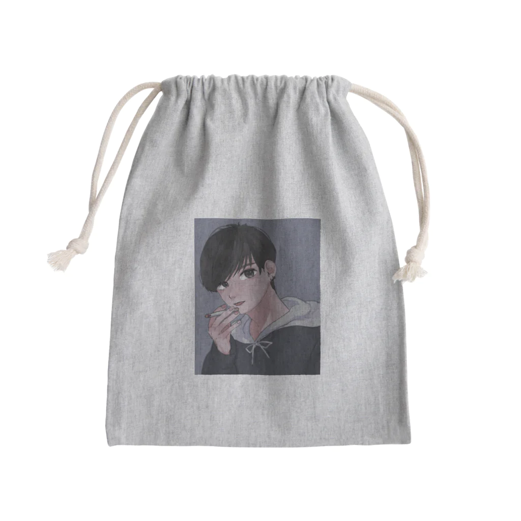 菱の煙くん Mini Drawstring Bag