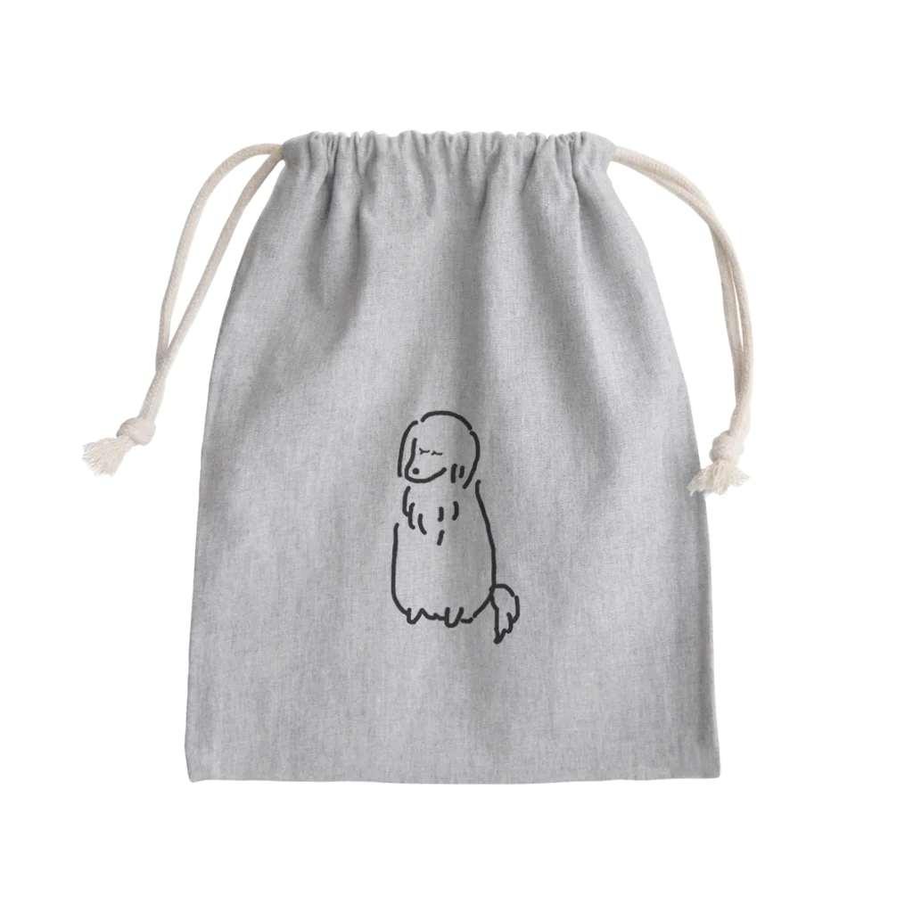 3x17のアフガン・ハウンド Mini Drawstring Bag