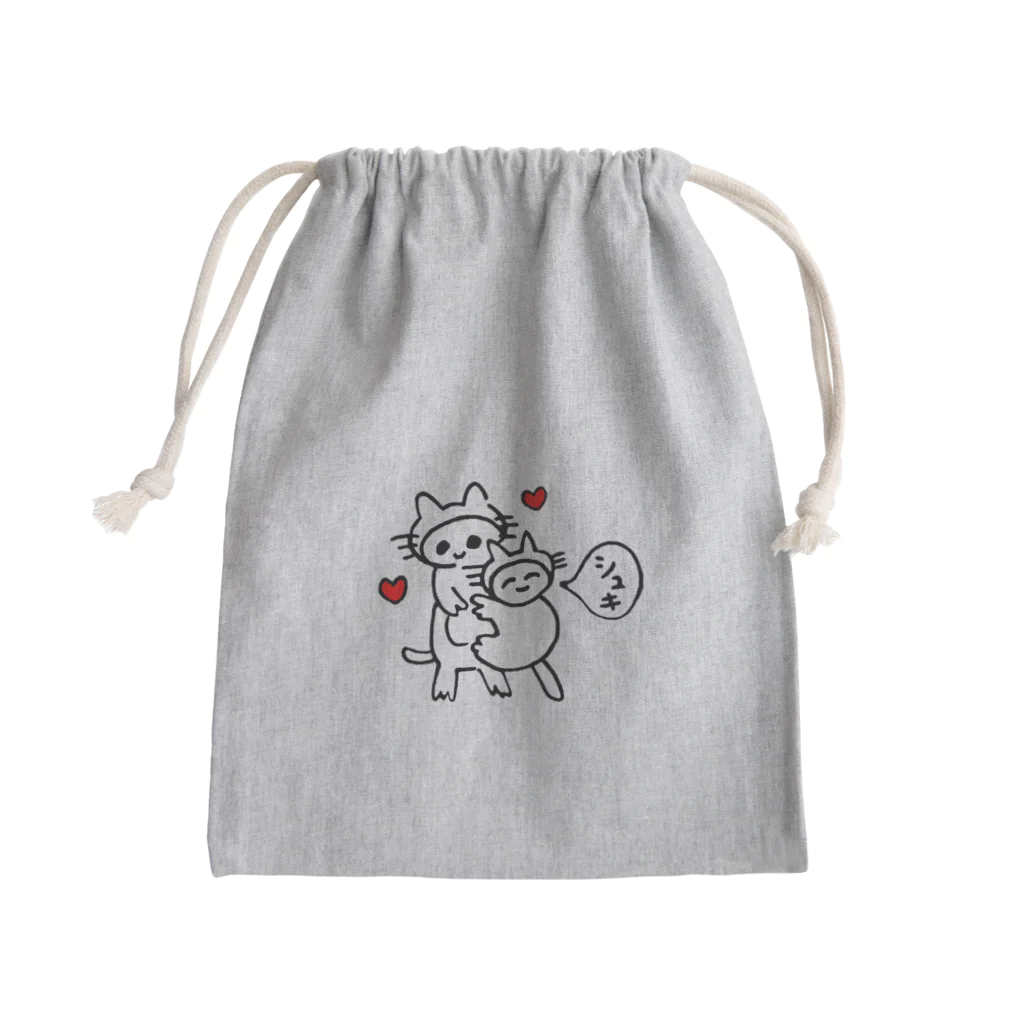 着ぐるみねこの着ぐるみねこ Mini Drawstring Bag