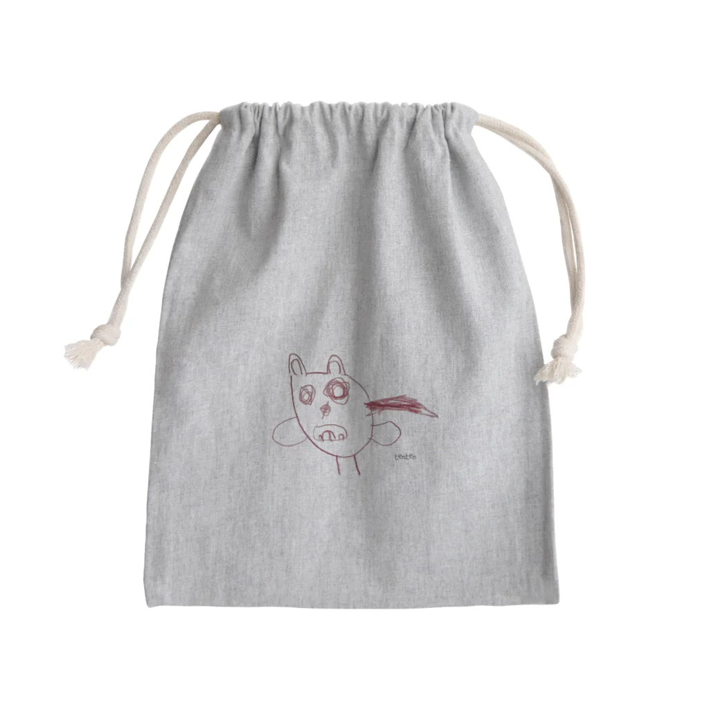 てんちゃんの絵のたぬき Mini Drawstring Bag