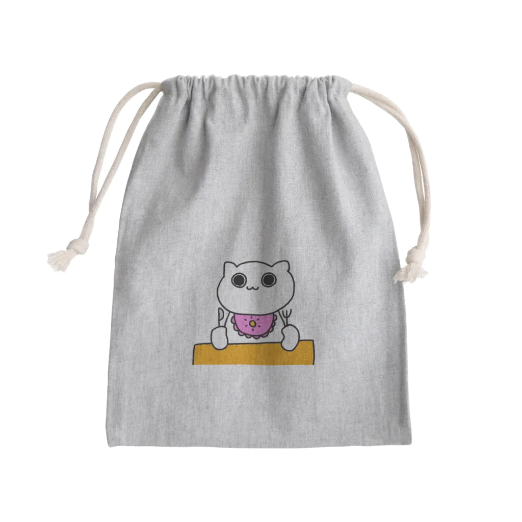 つぶあんの【食】自由な猫 Mini Drawstring Bag