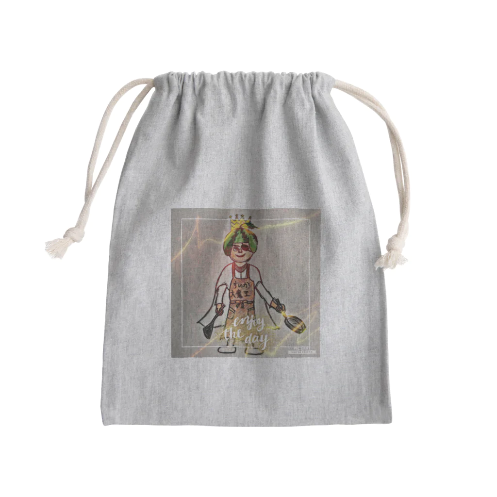 きどちゃん企画のすいか大魔王 ｶﾗｰ（柚 YUZU オリジナル ） Mini Drawstring Bag