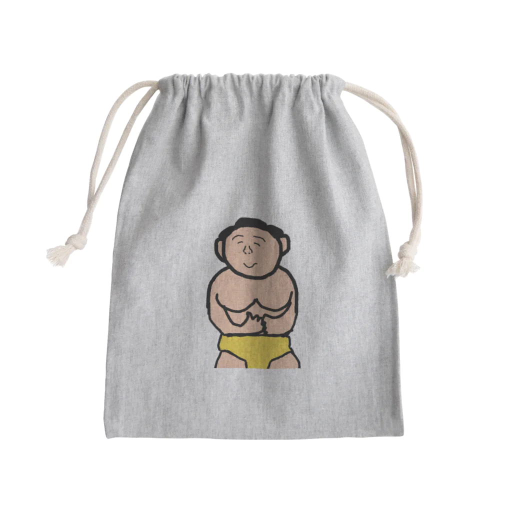 アケジの可愛いもの沢山のショップのどすこい之助 Mini Drawstring Bag