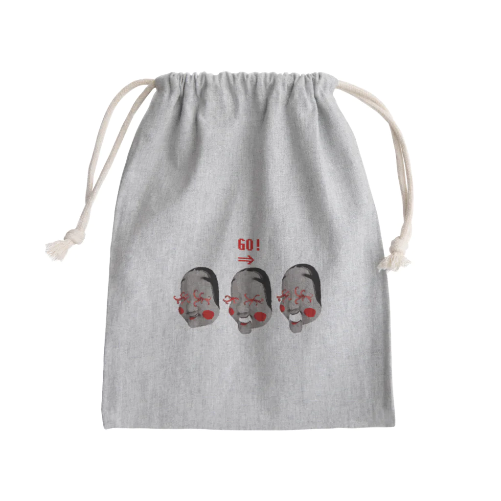 市松寿ゞ謡のGOHOMEおかめ Mini Drawstring Bag