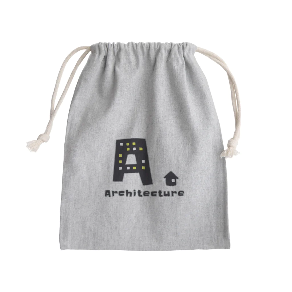 蜜ʕ•ﻌ•✻のArchitecture. Mini Drawstring Bag