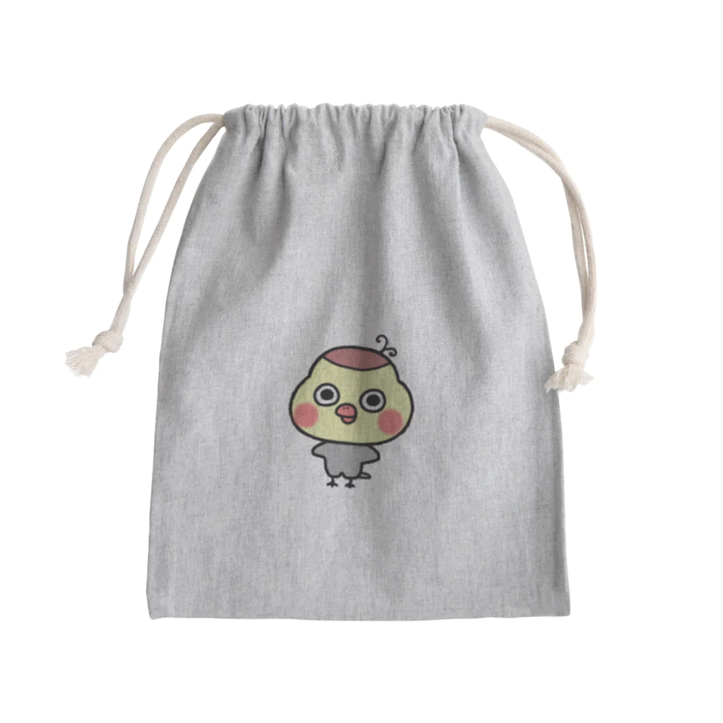 コミカル・メグミンのコミカル・インコ Mini Drawstring Bag