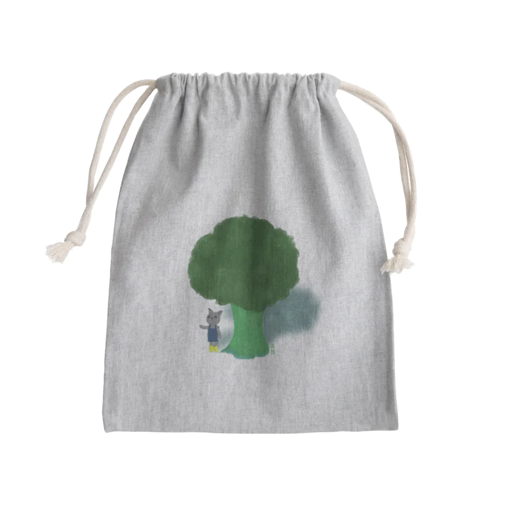 らむね👻のブロッコリーで雨宿り Mini Drawstring Bag