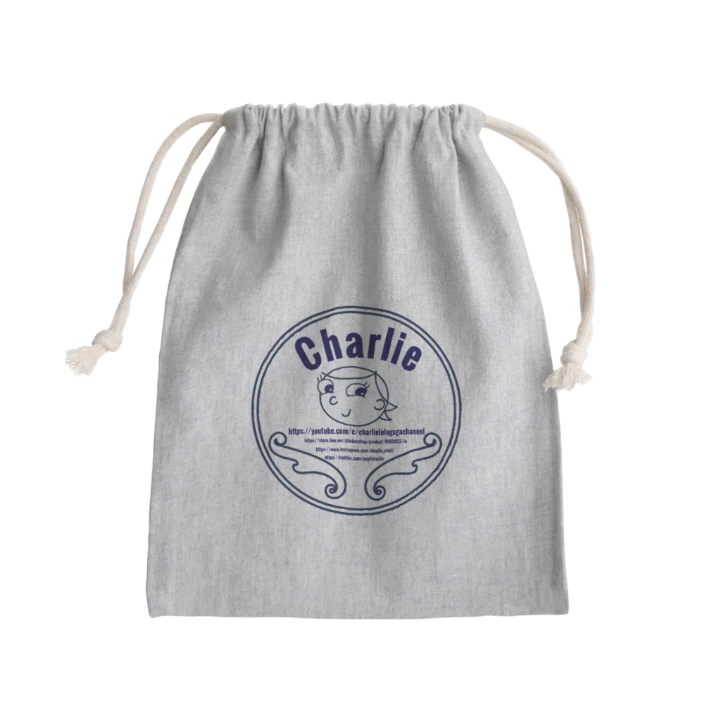 charlolのCharlie ロゴ2 きんちゃく