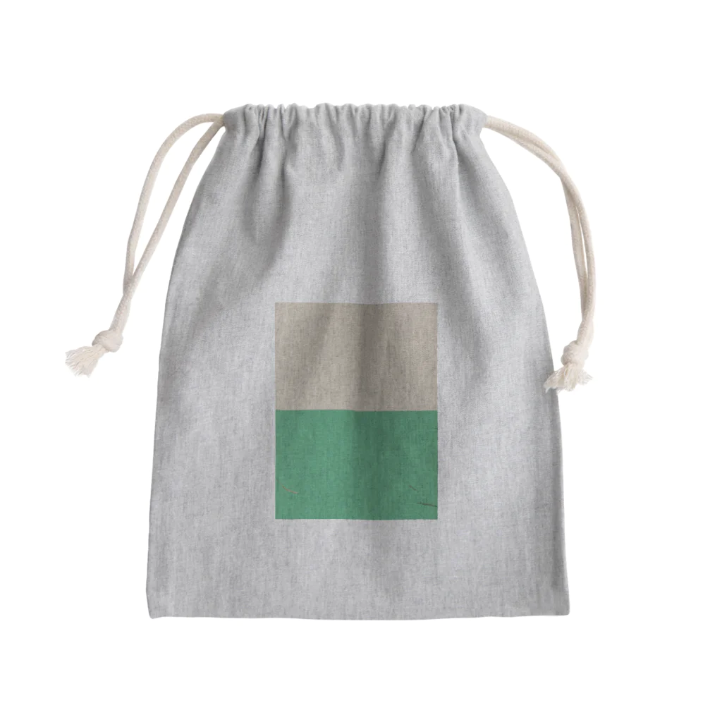 リューカデンドロンのクリーム&グリーン Mini Drawstring Bag