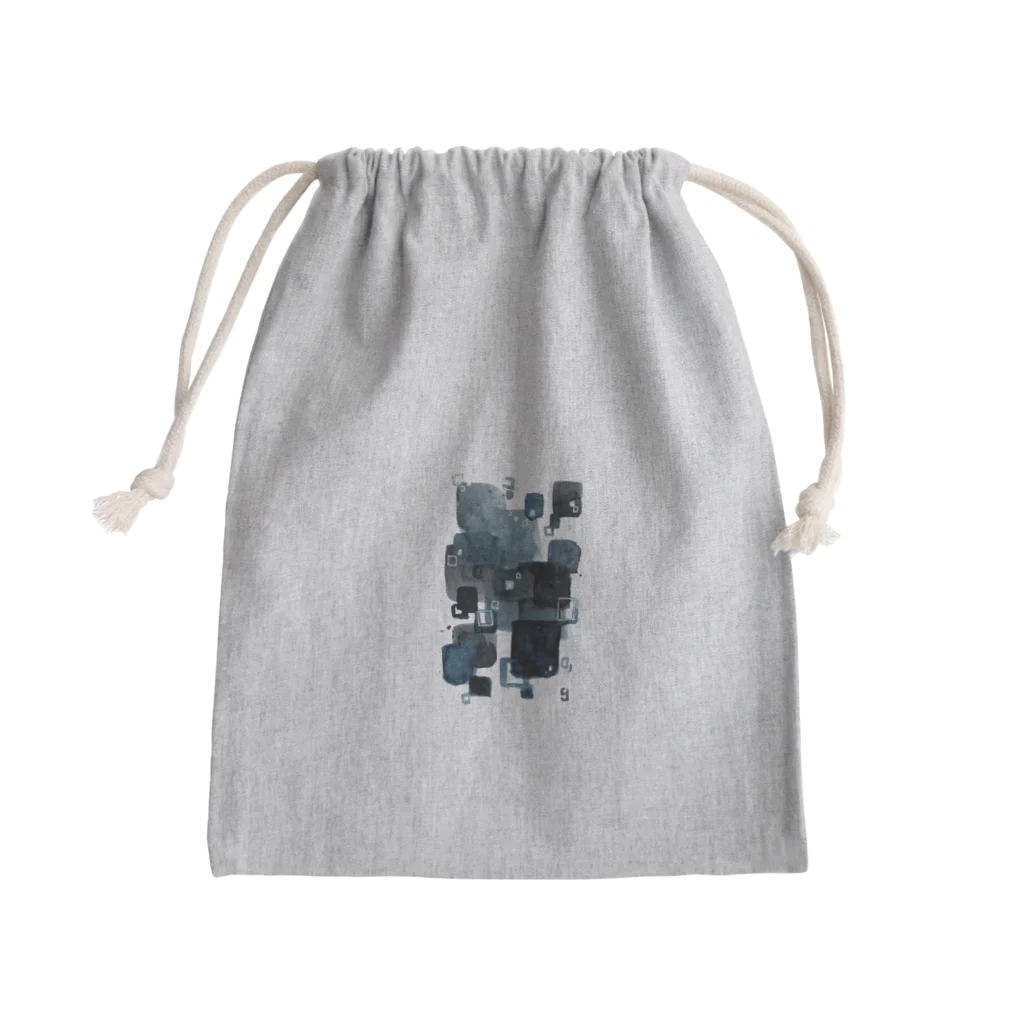 NINEの水彩 凍結 Mini Drawstring Bag