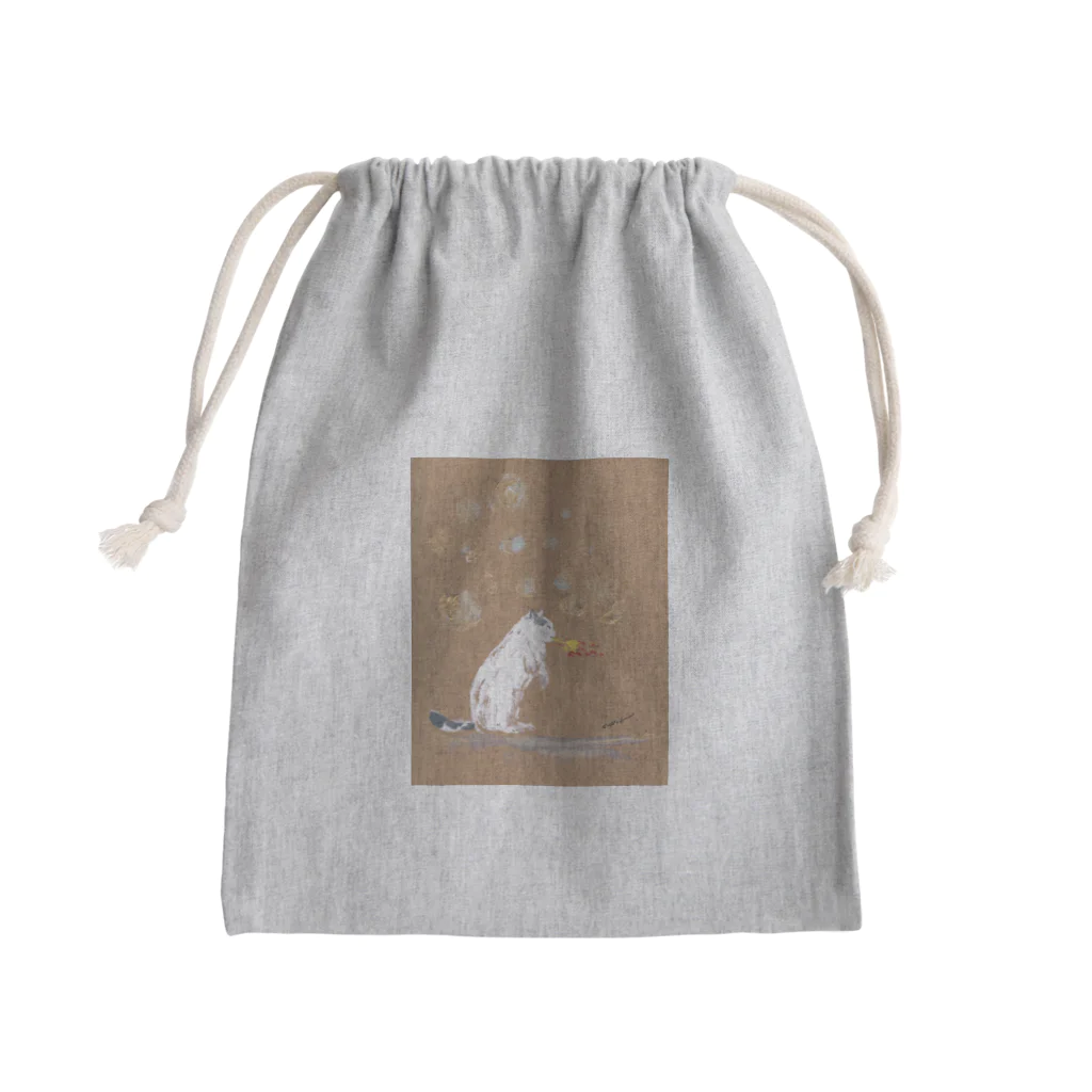 CUROGNACのにゃんゴジラ Mini Drawstring Bag