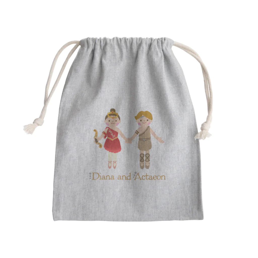 しまもちのダイアナとアクティオン Mini Drawstring Bag