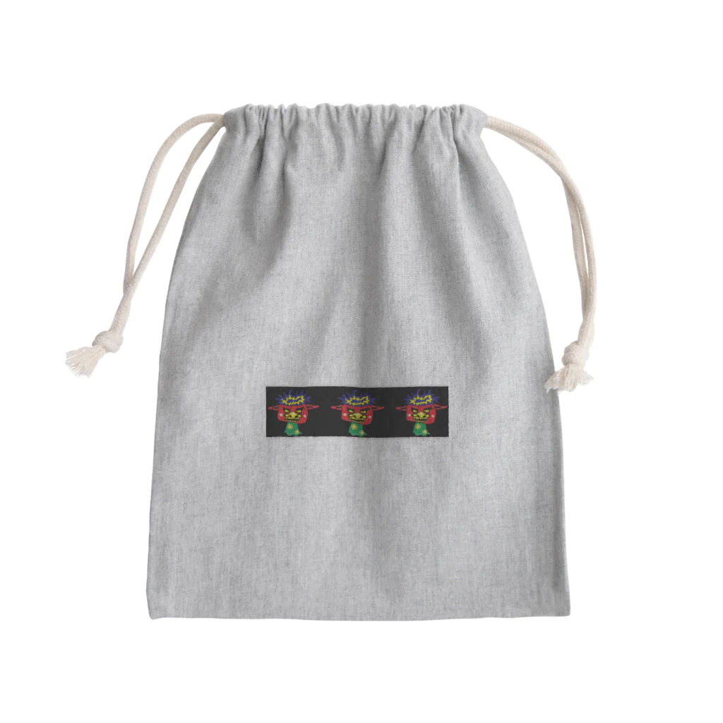 あいちゃんちのししおくん Mini Drawstring Bag