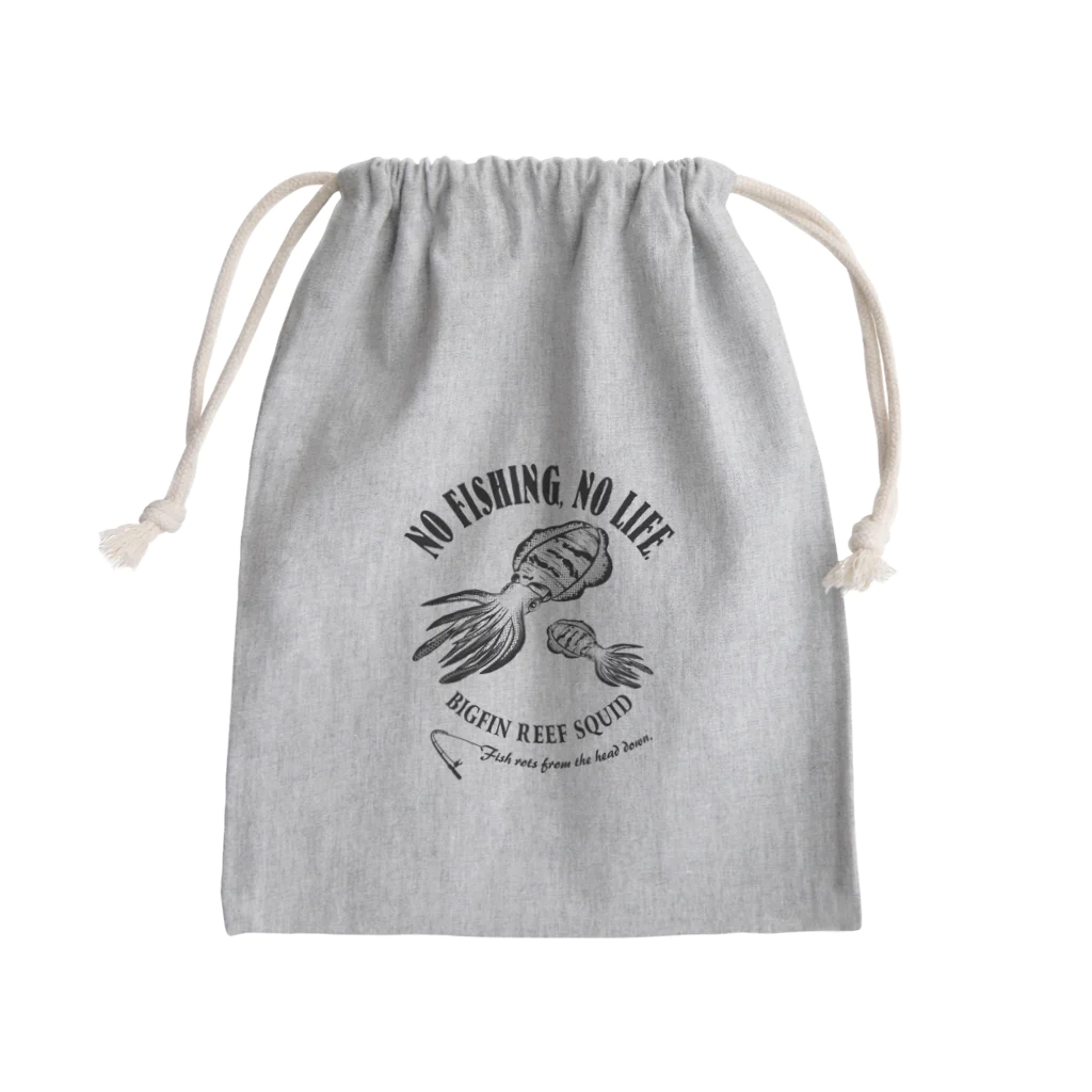 猫と釣り人のAORIIKA_EB_3K Mini Drawstring Bag