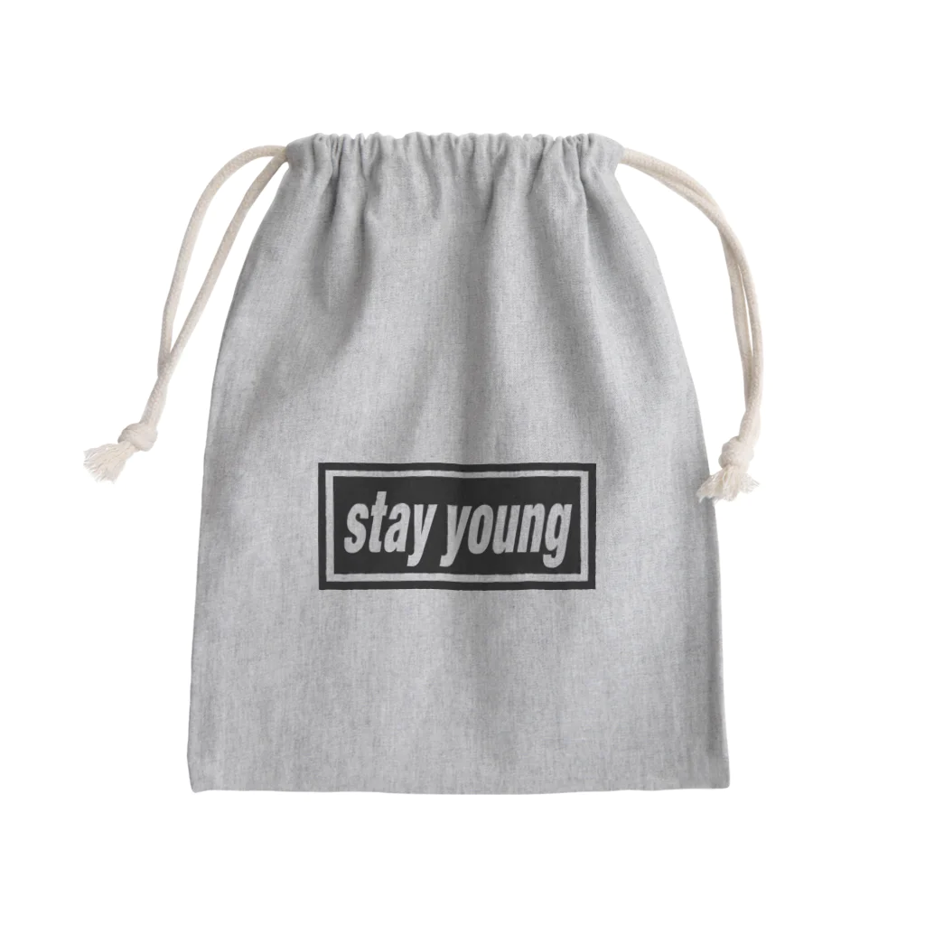 DRIPPEDのstay young-ステイヤング-BOXロゴ Mini Drawstring Bag