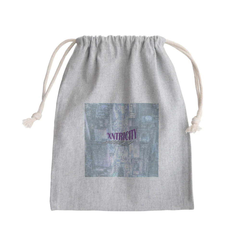 でおきしりぼ子の実験室のえきせんとりしてぃ-正方形（文字小さめ） Mini Drawstring Bag