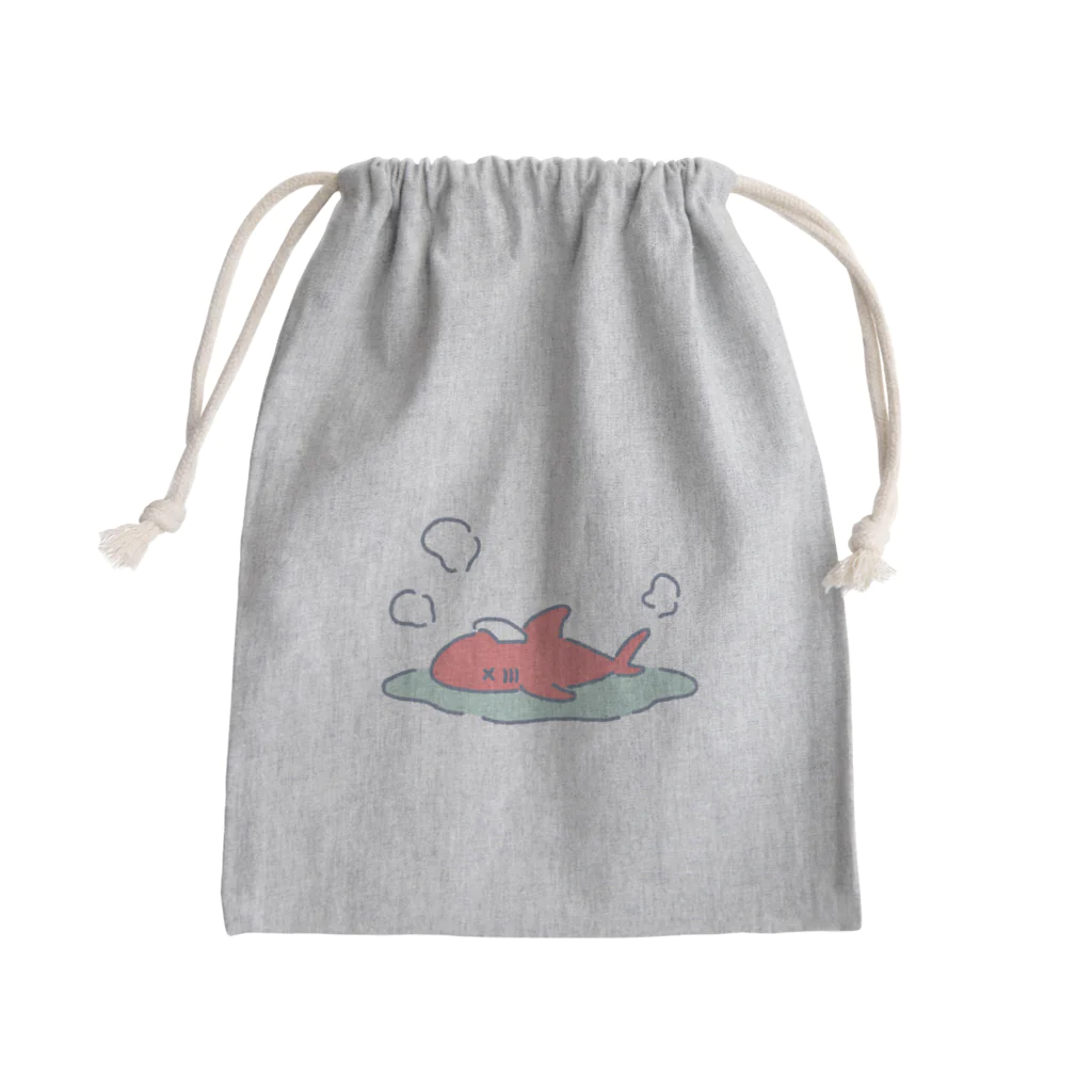 サメ わりとおもいののぼせたサメ Mini Drawstring Bag