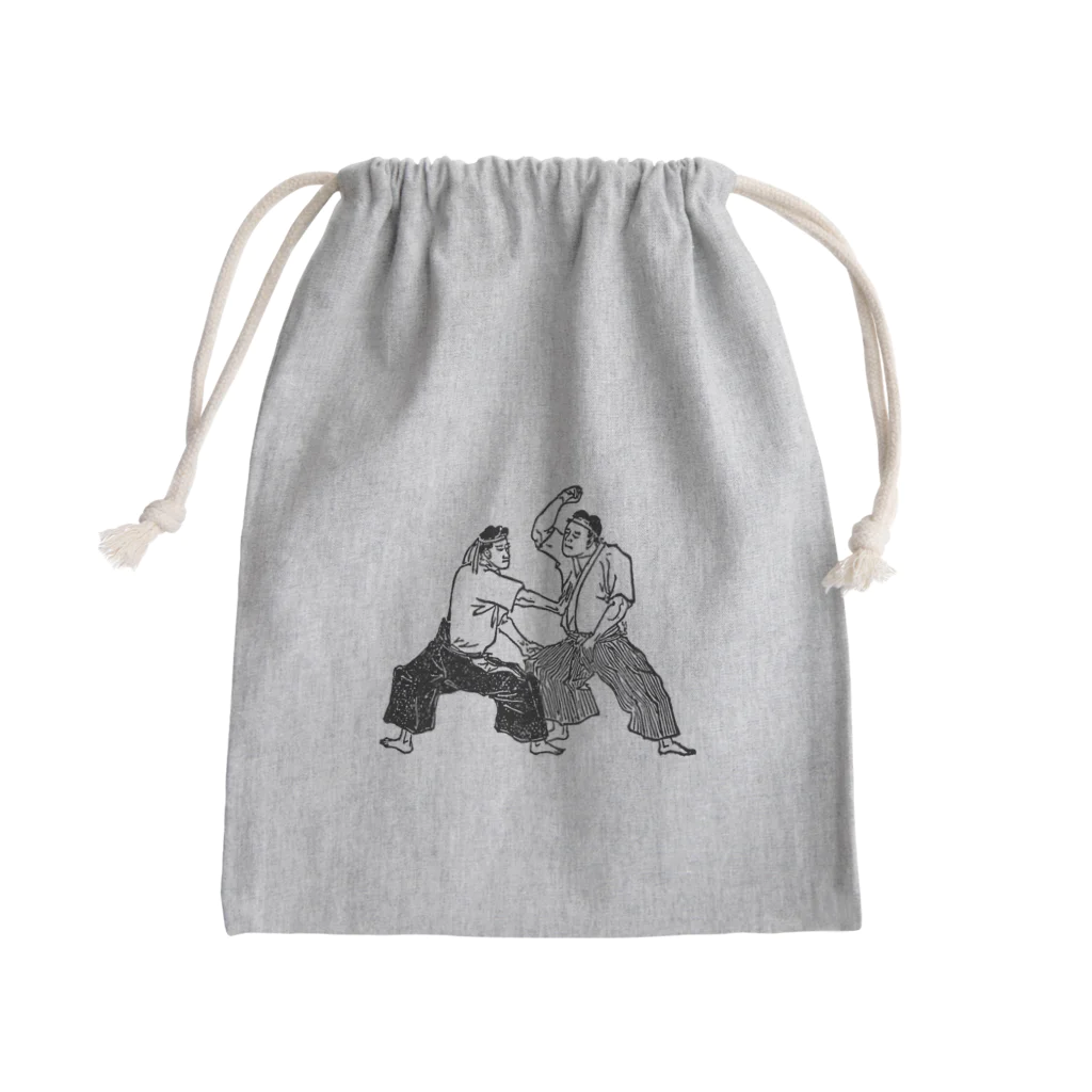 古流武術ショップの天神真楊流柔術 朽木倒 Mini Drawstring Bag