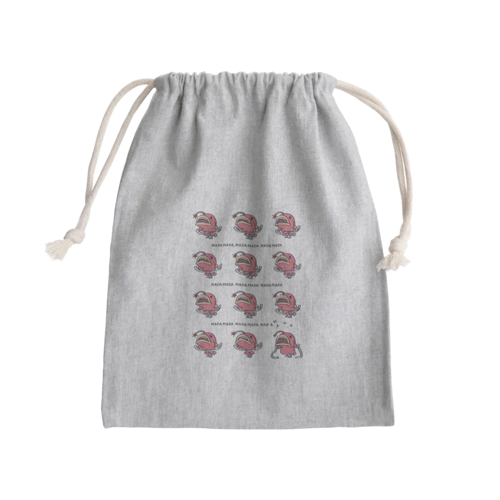 イラスト MONYAAT のCT115 海の底のあんこ姫*まだまだいける*ミニミニ Mini Drawstring Bag