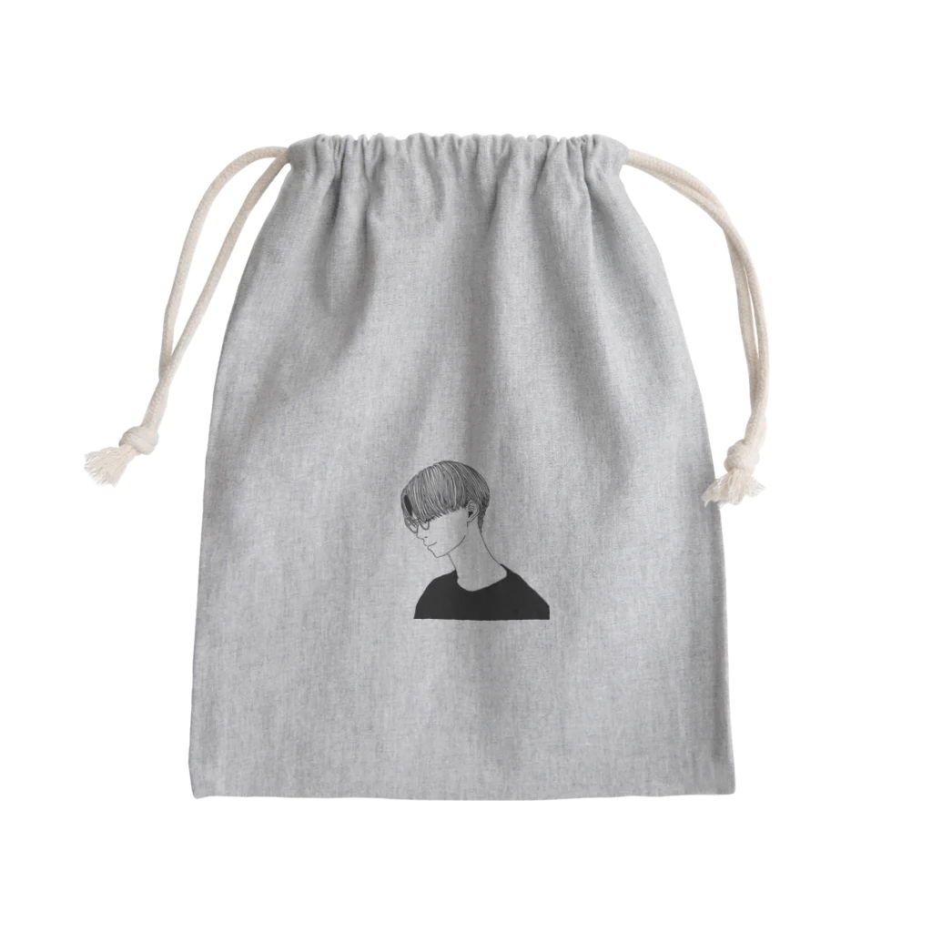 ゆずる祭りの丸メガネのyuzuruくん Mini Drawstring Bag