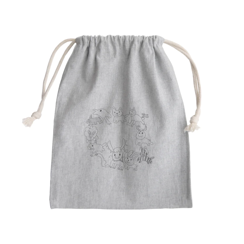 Skimのなかよし十二支（なかよしじゅうにし） Mini Drawstring Bag