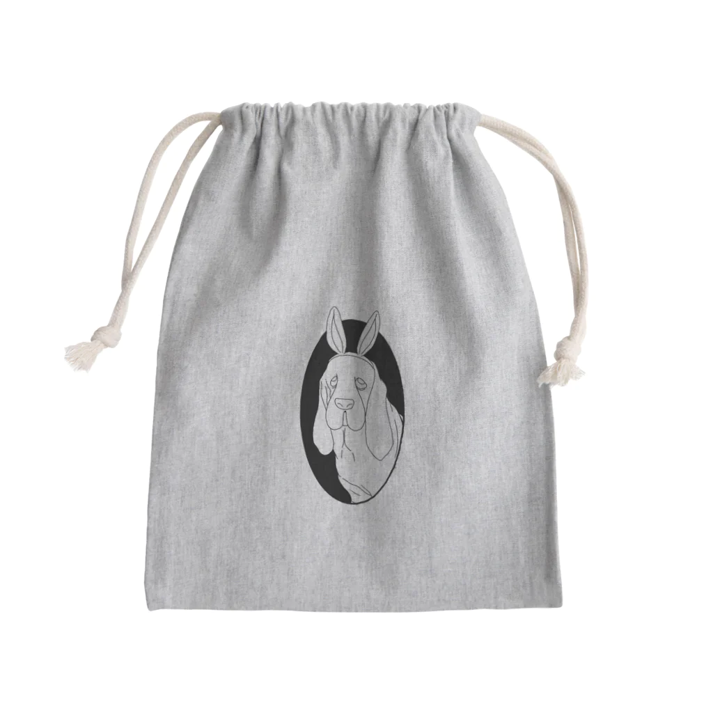 ふとんにおぼれるのうさぎ Mini Drawstring Bag