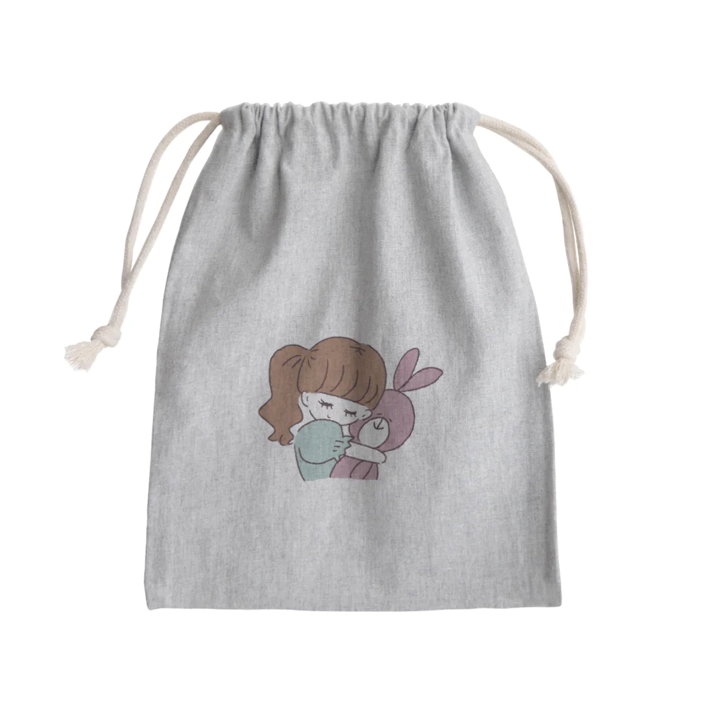 黄身子のハグちゃん Mini Drawstring Bag