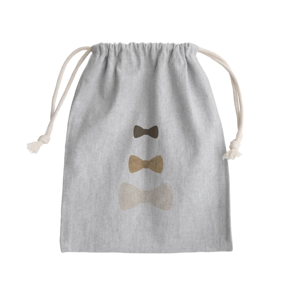 cotton-berry-pancakeのナチュラルりぼん Mini Drawstring Bag