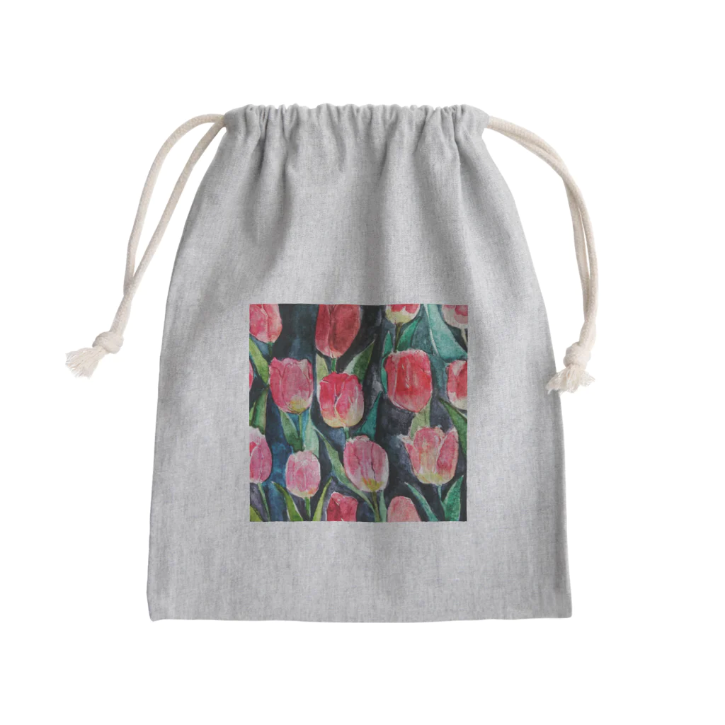 honatama_のTULIP Mini Drawstring Bag