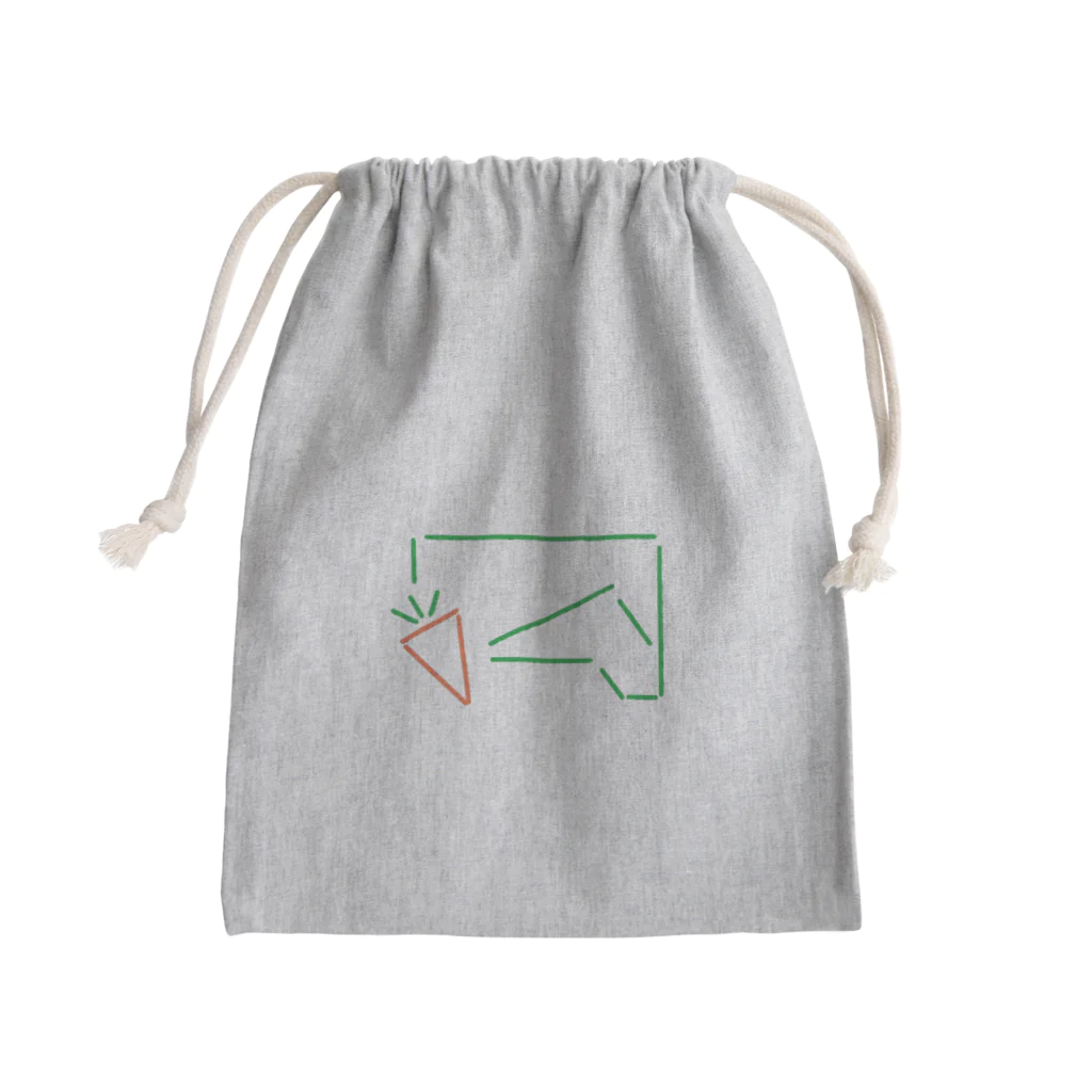 馬にんじん追いかけるの馬にんじん追いかける Mini Drawstring Bag