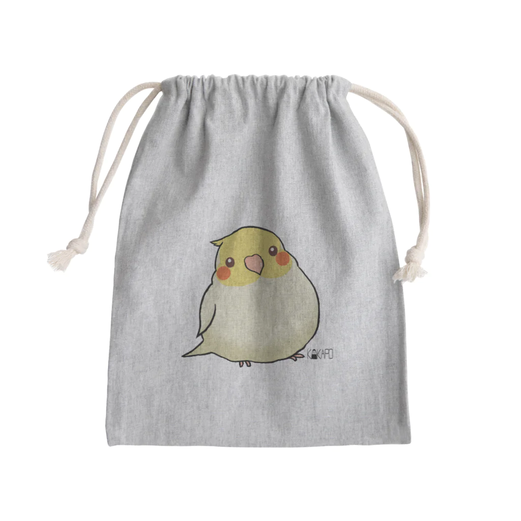 *KAKAPO*の*KAKAPO*のふんわりオカメインコちゃん(るちの) Mini Drawstring Bag