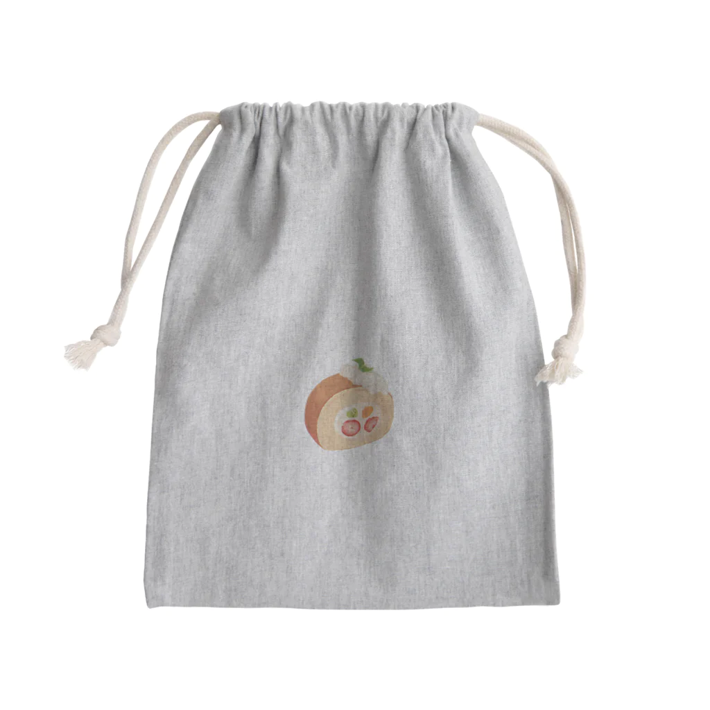 薄茶糖の【sweets】ロールケーキ Mini Drawstring Bag