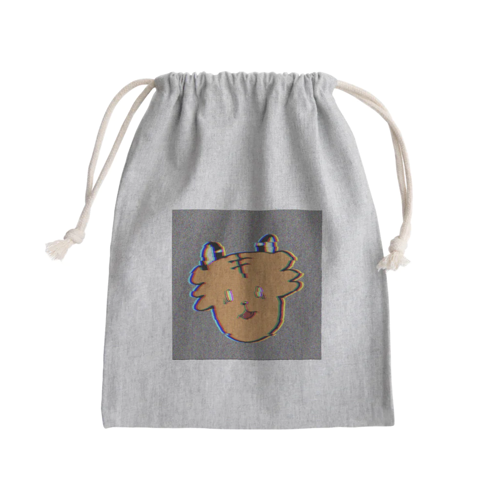 わりかし深夜テンションマーケットのバグるトラくん Mini Drawstring Bag