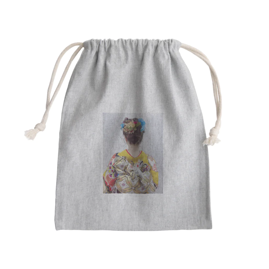 ニューヨークの着物 Mini Drawstring Bag