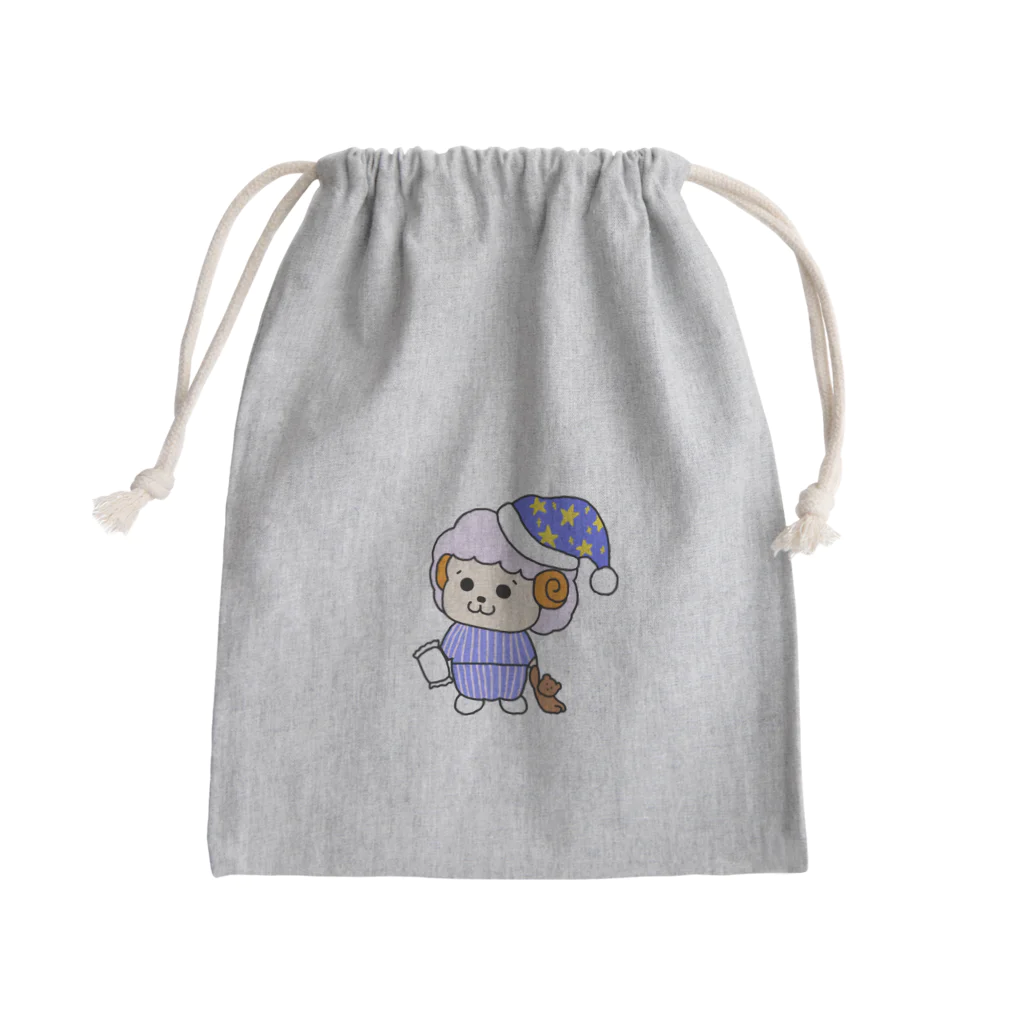 ぼぼてんしょっぷの寝ぼぼ Mini Drawstring Bag