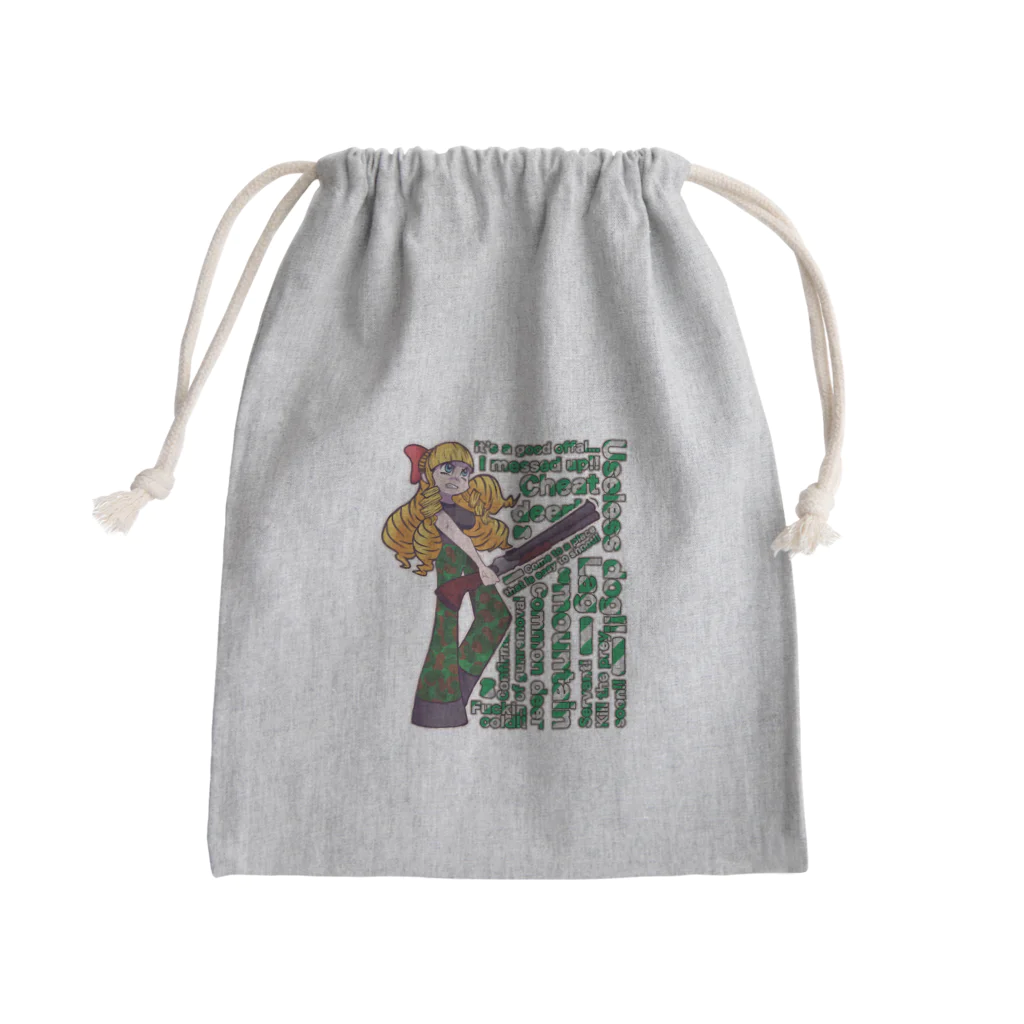 やらかし丸のお嬢様ハンティングシリーズ Mini Drawstring Bag