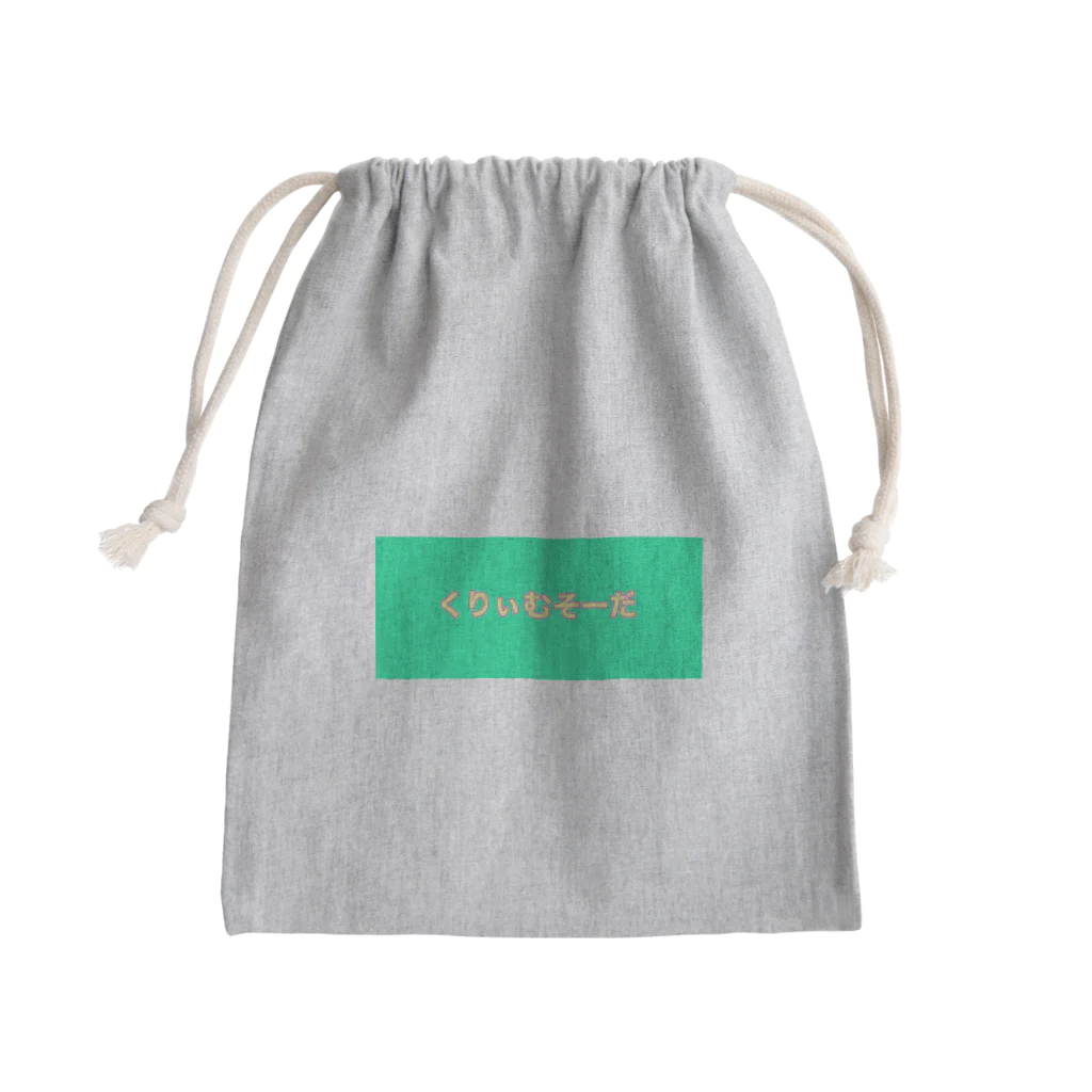 BOOKMARKのくりぃむそーだ Mini Drawstring Bag