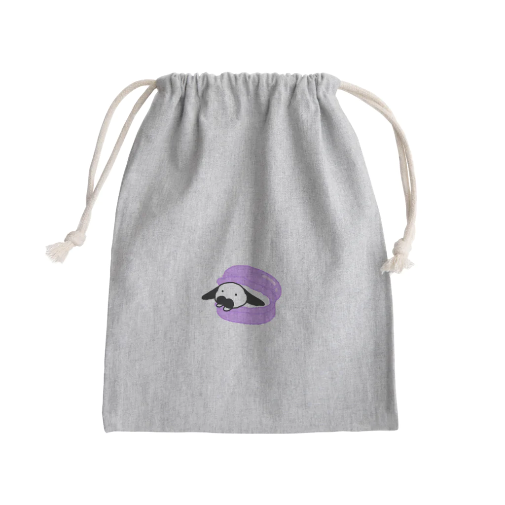 うさぎのUSA（うーさ）🐰のうさマカロンぱーぷる Mini Drawstring Bag