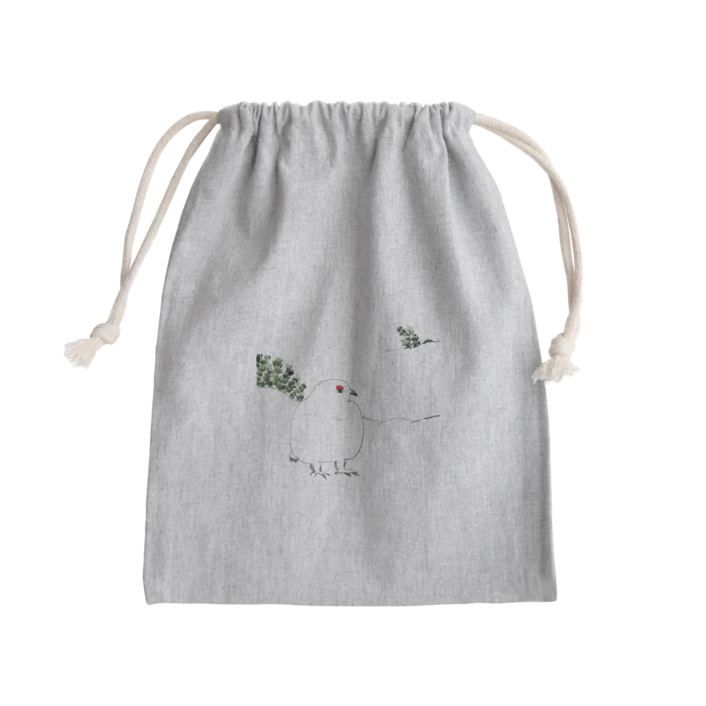 ふじの さきのライチョウさん。 Mini Drawstring Bag