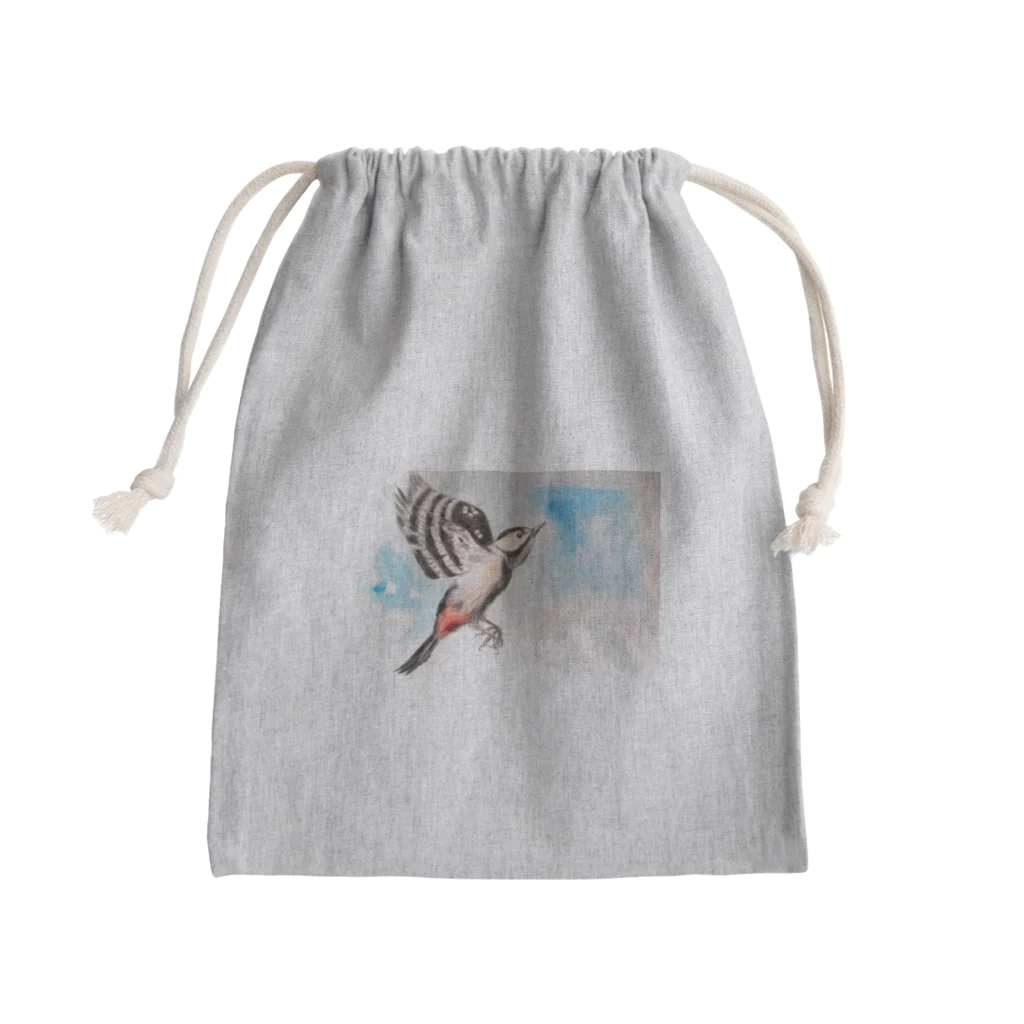 リラのアカゲラ Mini Drawstring Bag