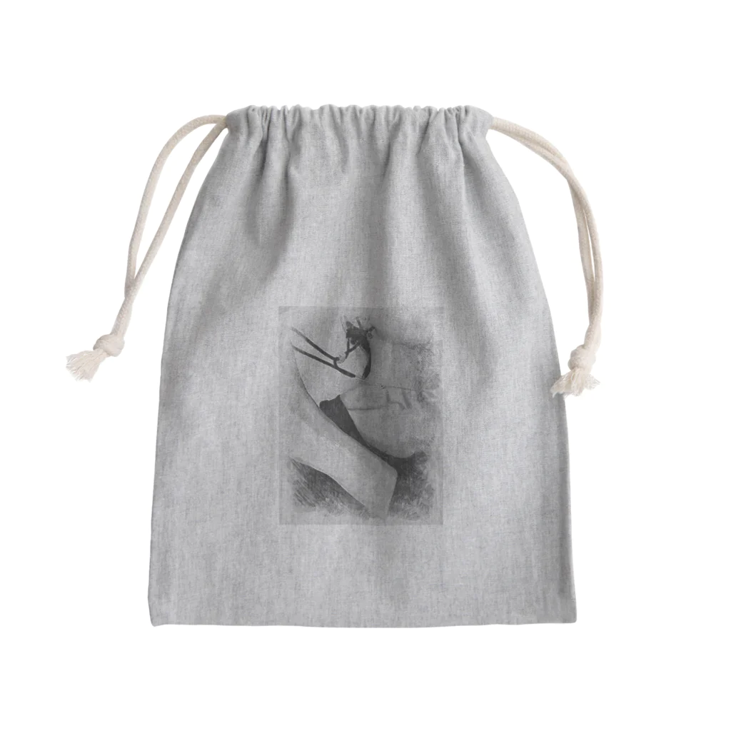 ダイナマイト87ねこ大商会のサンバイザーの紐まで巻き込む女 Mini Drawstring Bag