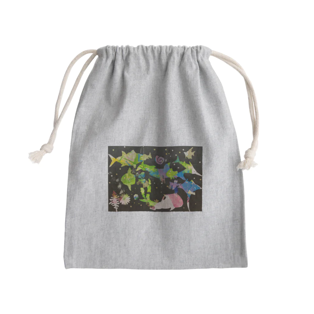 Kumicoの太陽の海 Mini Drawstring Bag