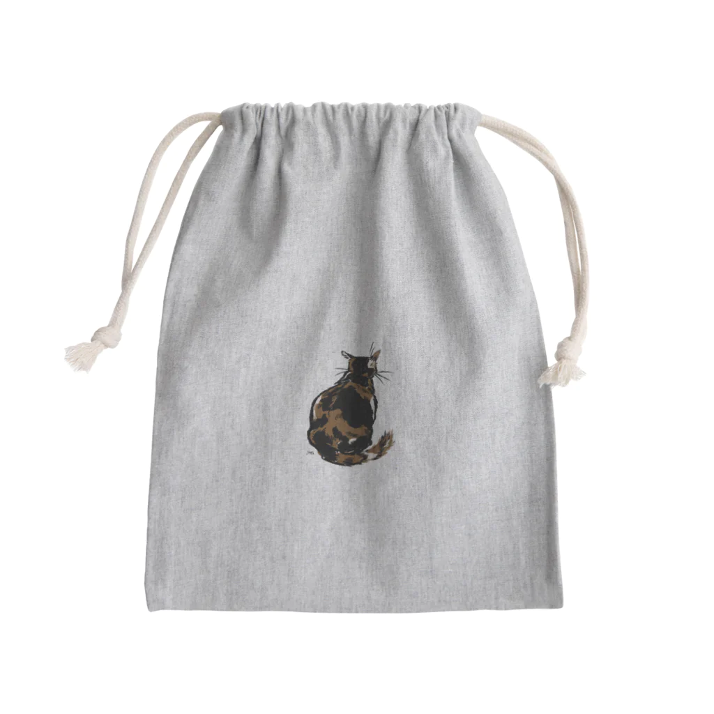 ^‥^ｼｬﾑのそっぽを向く猫 Mini Drawstring Bag