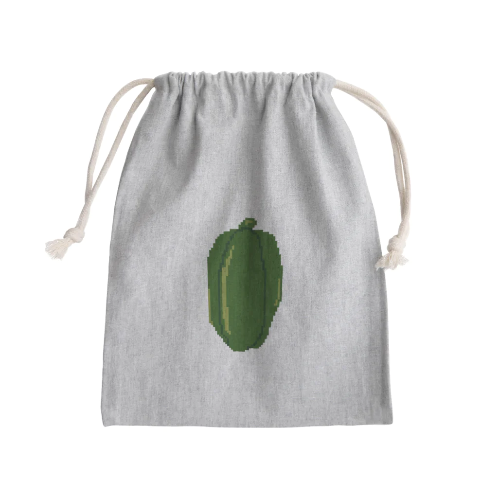 helloグリコの緑食物 大好物 Mini Drawstring Bag