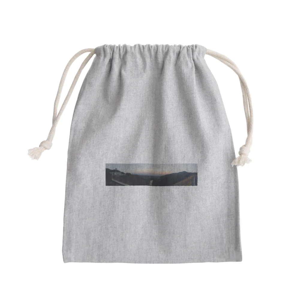 北九州のダム好きの寺内ダムからの夕暮れ Mini Drawstring Bag