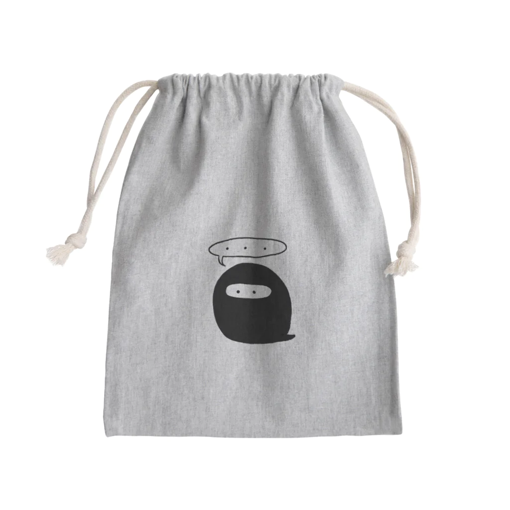 まるの無言くん Mini Drawstring Bag