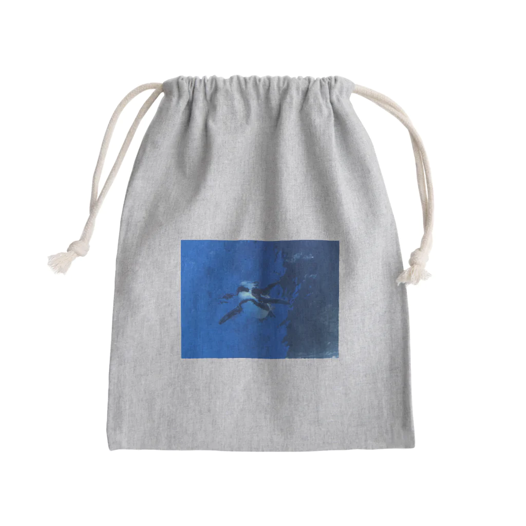 あおいのペンギン&ゲーマーグッズの水族館のペンギン3 Mini Drawstring Bag