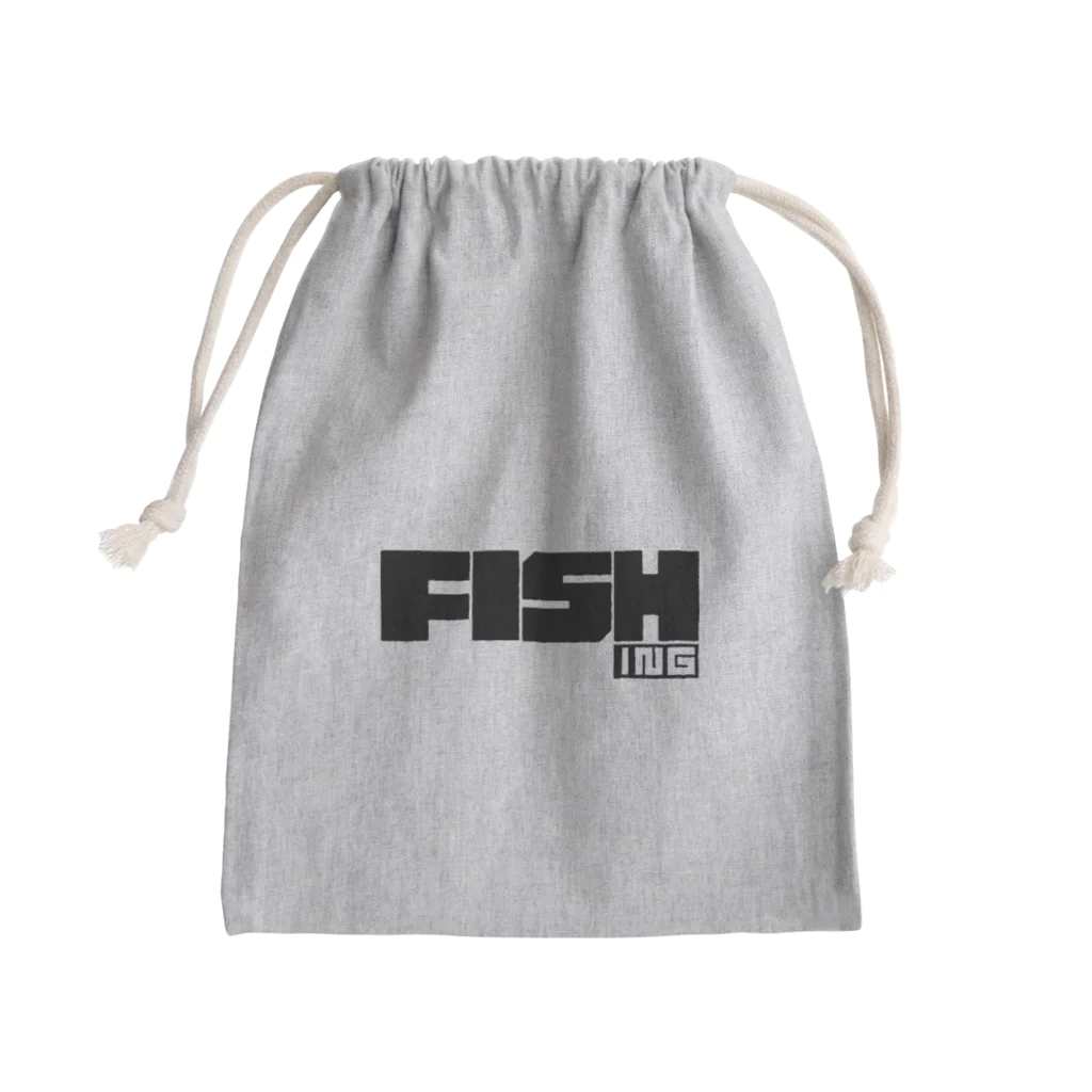 おもしろいTシャツ屋さんのFISHING　釣り　FISH　 Mini Drawstring Bag
